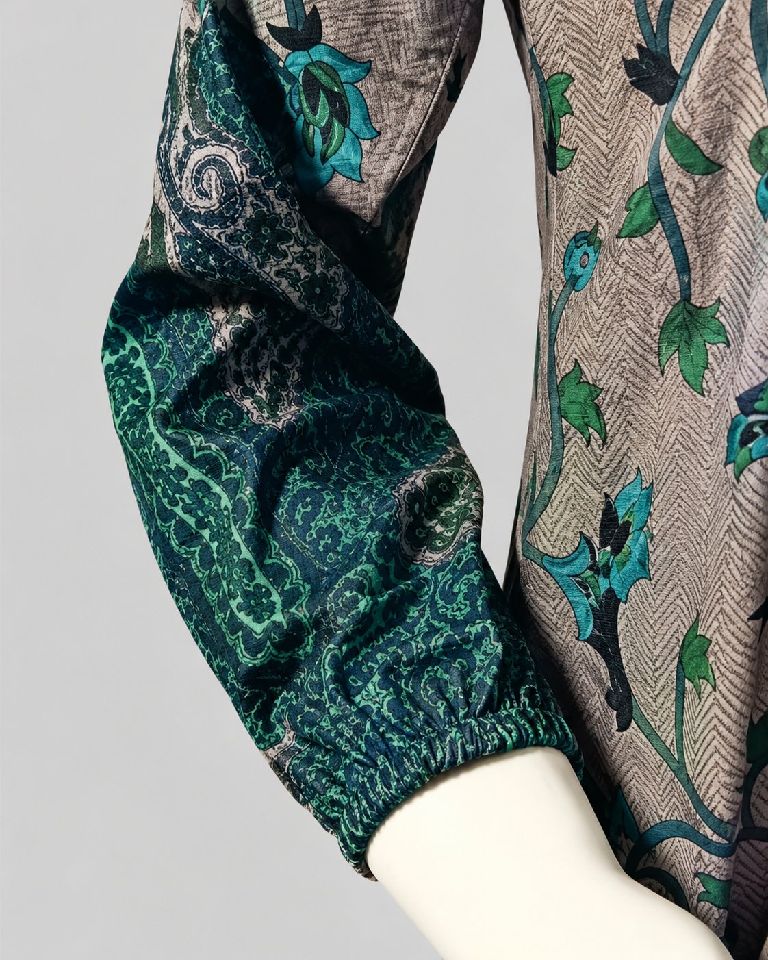 Teal Paisley Co-Ord Set - Image 4