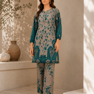 Teal Paisley Co-Ord Set