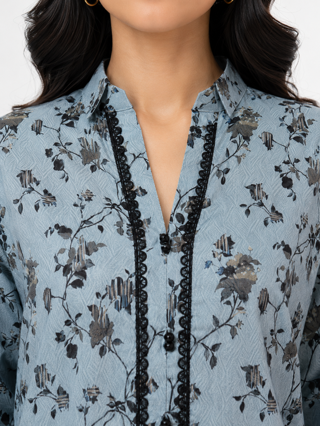 Moonlit Bloom Co-Ord Set with Farshi Shalwar - Image 3