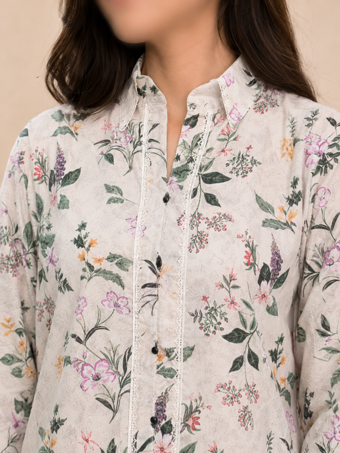 Blossom Whisper Co-Ord Set With Farshi Shalwar - Image 3