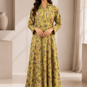 Spring Meadow Linen Flare Dress