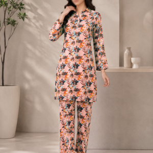 Peach Garden Co-Ord Set