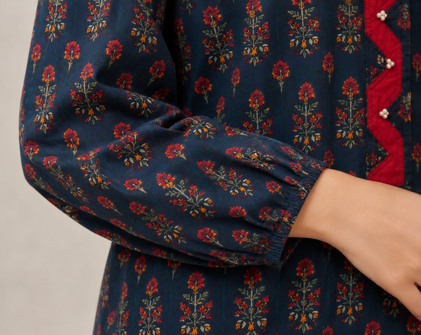Midnight Bloom Kurti - Image 4